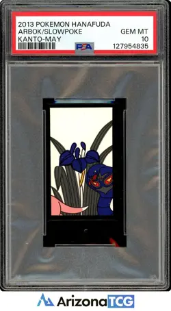 Pokemon 2013 Arbok/Slowpoke Pokemon Hanafuda Kanto-May GEM MINT PSA 10 - Image 1