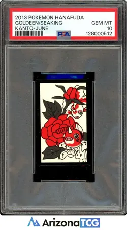 Pokemon 2013 Goldeen/Seaking Pokemon Hanafuda Kanto-June GEM MINT PSA 10 - Image 1