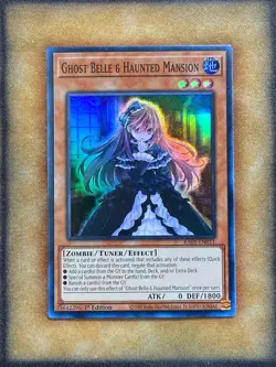 Yugioh Ghost Belle & Haunted Mansion RA01-EN011 Super Rare 1st Ed NM - Image 1