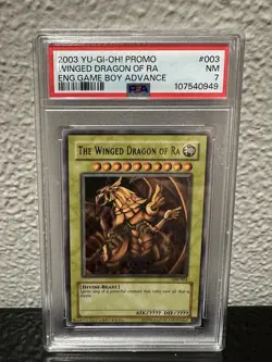 2003 Yu-Gi-Oh! The Winged Dragon of Ra GBI-003 Ultra Rare PSA 7 - Image 1