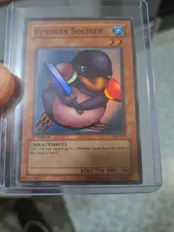 Yu-Gi-Oh! Penguin Soldier 2003 1st Edition SDJ-022 Super Rare LP - Image 1