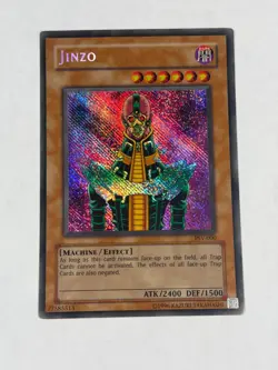 Yugioh Jinzo PSV-000 Secret Rare Reverse Foil ERROR NM - Image 1