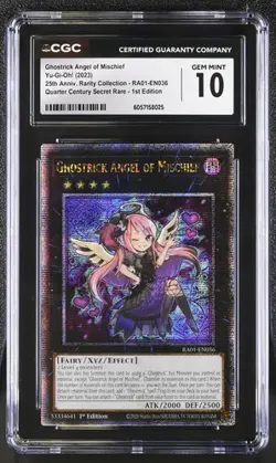 Ghostrick Angel Of Mischief *CGC 10* RA04-EN036 *POP 1* QCSR * Yugioh - Image 1