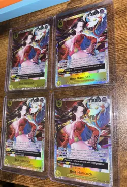 English One Piece CCG Boa Hancock SR OP14-112 The Azure Sea's Seven Playset of 4 - Image 1