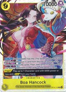 English One Piece CCG Boa Hancock SR OP14-112 The Azure Sea's Seven Playset of 4 - Image 2
