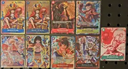 ONE PIECE CCG LOT OF 9 LUFFY'S - PROMO CARDS, SEC'S AND ALT ART - Image 1