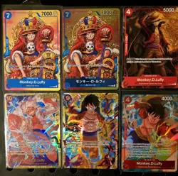 ONE PIECE CCG LOT OF 9 LUFFY'S - PROMO CARDS, SEC'S AND ALT ART - Image 2
