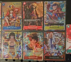ONE PIECE CCG LOT OF 9 LUFFY'S - PROMO CARDS, SEC'S AND ALT ART - Image 3