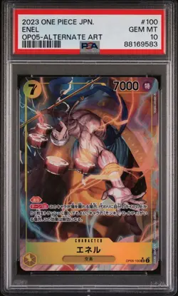 One Piece Enel SR Alt Art Parallel OP05-100 Awakening of the New Era - PSA 10 - Image 1