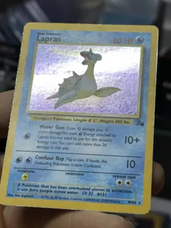 Lapras 10/62 Fossil 1999 Chansey 3/102 Base Set Holo Rare WOTC Pokemon Card TCG - Image 5