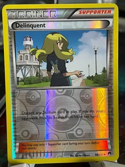POKEMON DELINQUENT 98/122 UNCOMMON REVERSE HOLOFOIL BREAKPOINT NM CARD - Image 1