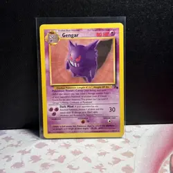 Gengar 20/62: Fossil Set Non-Holo Rare Pokemon Card Vintage WOTC - Image 1