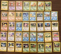 Vintage Pokemon 128 Card Lot - No Holos - Common Uncommon - Image 1