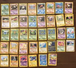 Vintage Pokemon 128 Card Lot - No Holos - Common Uncommon - Image 2