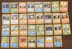 Vintage Pokemon 128 Card Lot - No Holos - Common Uncommon - Image 3