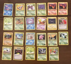 Vintage Pokemon 128 Card Lot - No Holos - Common Uncommon - Image 4