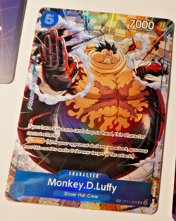 One Piece Card Game Carte Holo Monkey.D.Luffy OP11-058 Alt TR EN Mint - Image 1