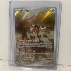 Pokemon TCG Mr. Mime Scarlet Violet-151 Illustration Rare Card 179/165 NM M - Image 1