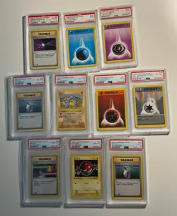 PSA 1st Edition Base Shadowless Pokemon Cards Lot of 10 (Lot 2) - Image 1