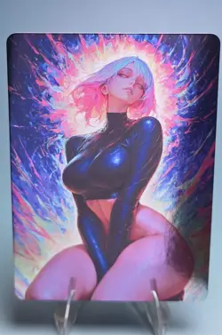 Bad Waifu The Gathering, Custom Anime Sexy Waifu Trading Card - Image 1