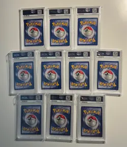 PSA 1st Edition Base Shadowless Pokemon Cards Lot of 10 (Lot 1) - Image 2