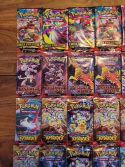 Pokemon Card Lot 36 Booster Packs sealed Destined Rivals Mega Journey Surging Sp - Image 2