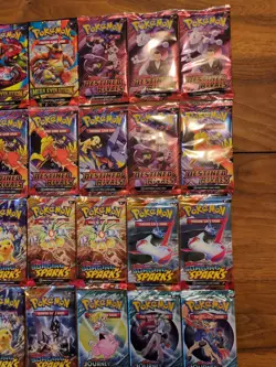 Pokemon Card Lot 36 Booster Packs sealed Destined Rivals Mega Journey Surging Sp - Image 3