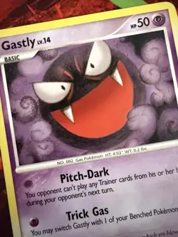 Gastly 62/100 D&P Stormfront Common Pokemon Card - Image 3