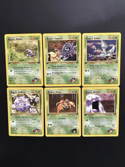 Pokemon Cards - Koga’s Gym Challenge Lot 1st Edition (6 Cards) - Image 1