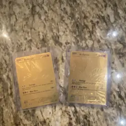 Pokemon TCG Reshiram Gold Foil Cards Lot - 2 English Standard Cards - Image 1