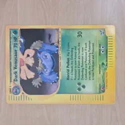 2003 JUMBO Pokemon TCG English Card Best of Game Promo Winner Dark Venusaur #7 - Image 2