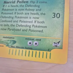 2003 JUMBO Pokemon TCG English Card Best of Game Promo Winner Dark Venusaur #7 - Image 4