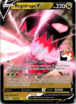 Regidrago V 135/195 Prize Pack Series Cards Ultra Rare Holo NM - Image 1