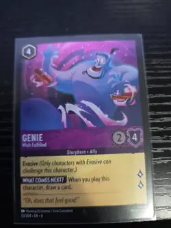 Genie Wish Fulfilled Azurite Sea Lorcana TCG 53/204 Regular Card - Image 1