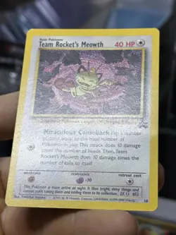 Team Rocket's Meowth 18 Black Star Promo GOLD BORDER Lot Pokemon Card TCG - Image 4