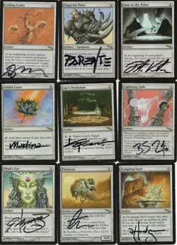 279-Card Partial MTG M:tG MIRRODIN Set - 81 RARES! - 78 SIGNED by 20 ARTISTS! - Image 1
