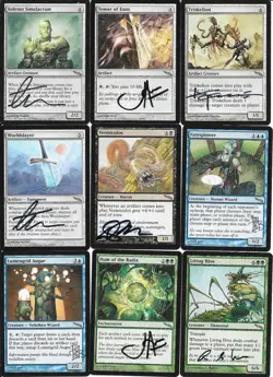 279-Card Partial MTG M:tG MIRRODIN Set - 81 RARES! - 78 SIGNED by 20 ARTISTS! - Image 2