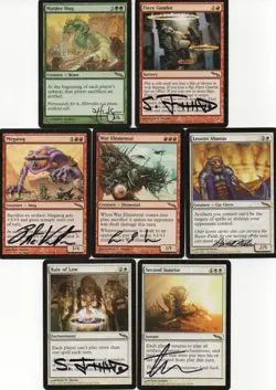 279-Card Partial MTG M:tG MIRRODIN Set - 81 RARES! - 78 SIGNED by 20 ARTISTS! - Image 3