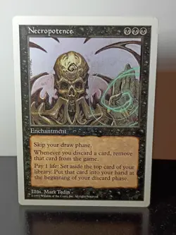 MTG Necropotence MTG Core Set 5th Edition 182/449 Regular Rare - Image 1