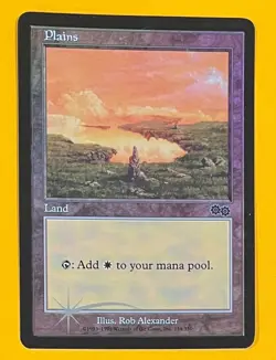 MTG PLAINS (Foil) Arena Promo (OldManMTG 013-204) - Image 1