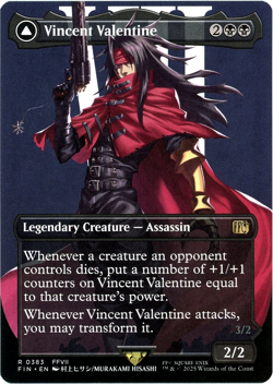 Vincent Valentine (Borderless) - 0383 - Final Fantasy - MTG - NM/M - Image 1