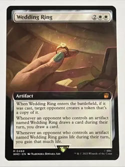 MTG Universes Beyond: Doctor Who Wedding Ring Extended Art 0468 NM Mythic - Image 1