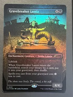 Mtg Secret Lair Diabolical Dioramas- Gravebreaker Lamia -Foil-NM - Image 1