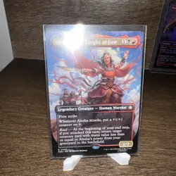 MTG Alesha, Who Laughs at Fate Borderless - Foundations #343 - Image 1