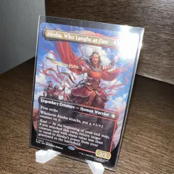 MTG Alesha, Who Laughs at Fate Borderless - Foundations #343 - Image 2