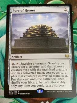 C969 MAGIC THE GATHERING PYRE OF HEROES #241 KALDHEIM NM-LP MTG RARE - Image 1