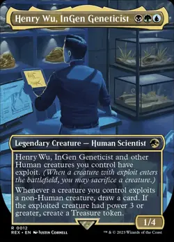 Henry Wu, InGen Geneticist Borderless Regular - Jurassic World Collection MTG-NM - Image 1