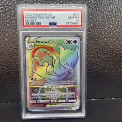 Mewtwo VSTAR (Secret) 079/078 Pokemon GO PSA 10 - Image 1