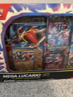 Pokemon TCG Mega Lucario ex Figure Collection Box (Destined Rivals Mega Evo) New - Image 3