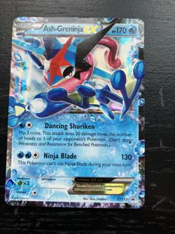 Pokemon TCG Ash-Greninja EX XY133 Black Star Promo 2016 LP - Image 1